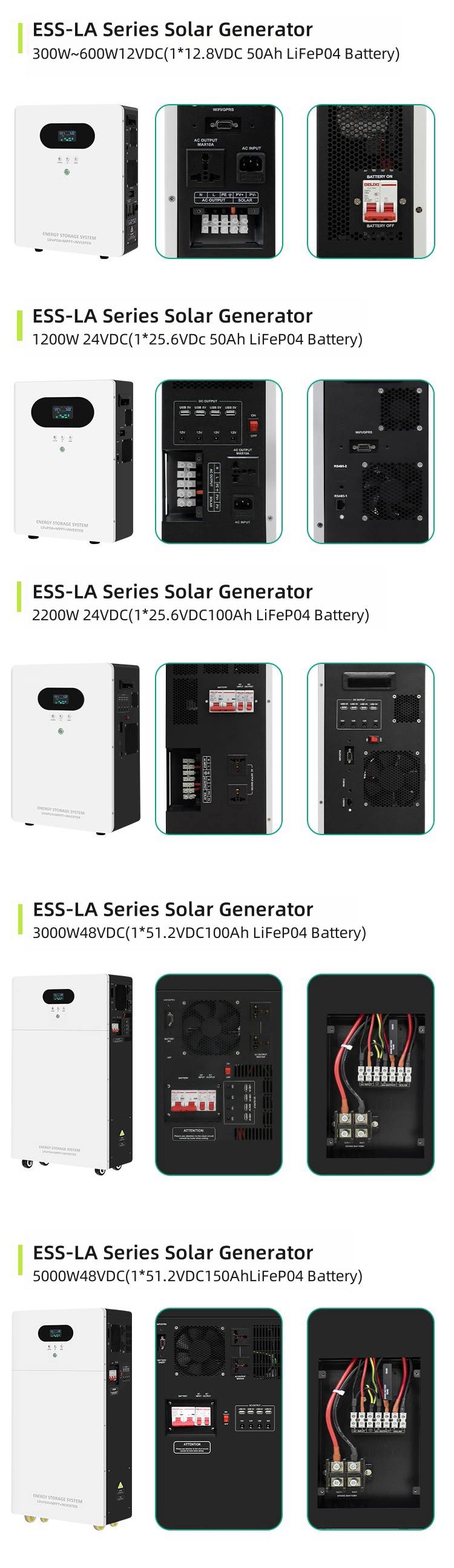 ESS-LA Series Solar Generator 600W-5000w